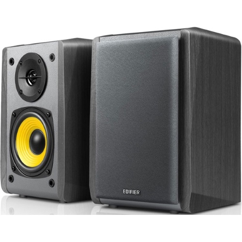 Edifier R1010BT - 2.0 Lifestyle Bookshelf Bluetooth Studio Speakers Black - 3.5mm AUX/RCA/BT/Connects 2 Bluetooth devices/Built-in amplifier BLACK