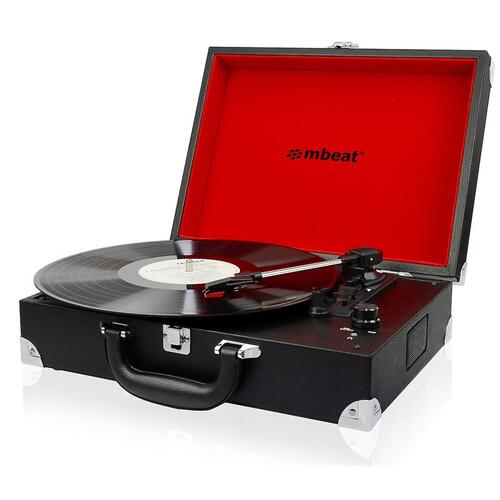 mbeatRetro Briefcase-styled USB Turntable Recorder