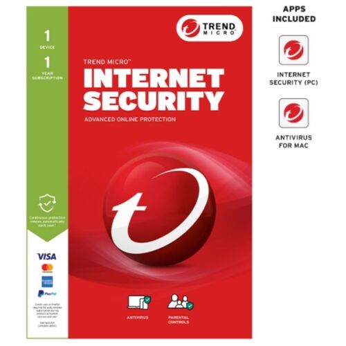 TREND MICRO Micro Internet Security (1 Device)  Retail Mini Box Auto Renew