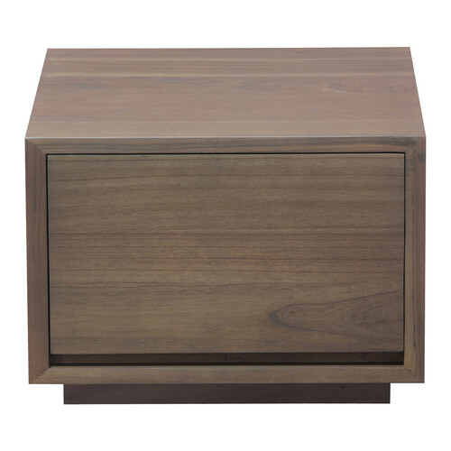 Oscar 1 Drawer Low Bedside Table (Latte)