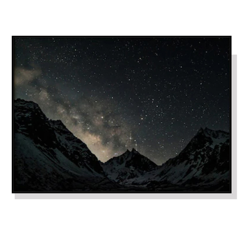 Wall Art 60cmx90cm Night Court Black Frame Canvas