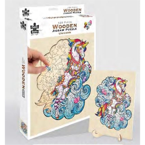 Unicorn 129 Piece Wooden Puzzle