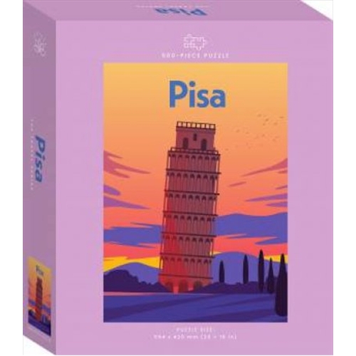 Pisa Travel Poster 500 Piece Puzzle