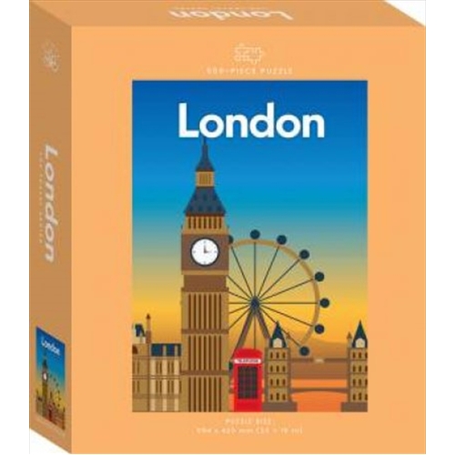 London Travel Poster 500 Piece Puzzle