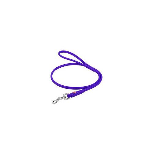 Waudog Leather Round Clip Leash W8MM - L183CM PURPLE