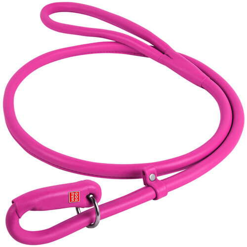 Waudog Leather Round Slip Leash W10MM-L183CM PINK