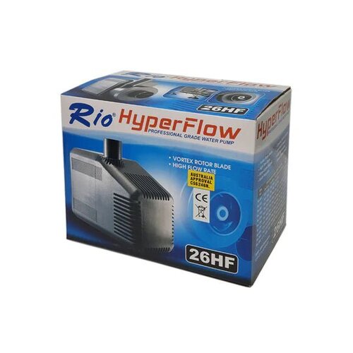 Submersible Water Pump 6040L/HR - Rio Hyperflow 26HF Professional Grade Pump for Hydroponic Systems