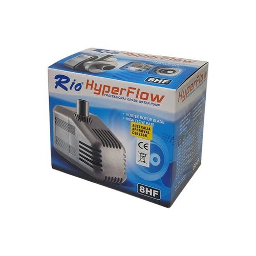 Submersible Water Pump 2090L/HR - Rio Hyperflow 8HF Professional Grade Pump for Hydroponic Systems