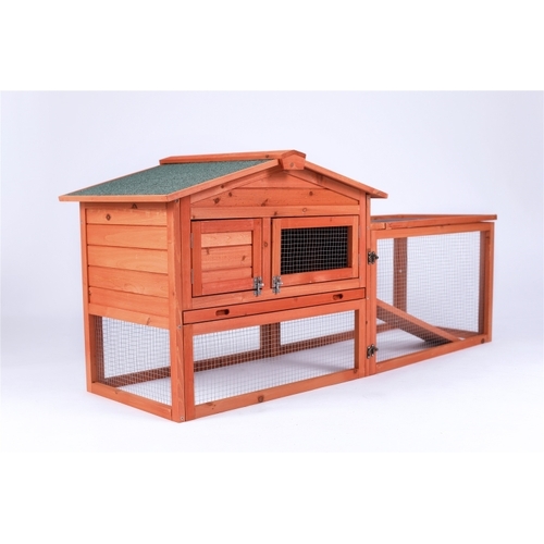 YES4PETS Rabbit Hutch Metal Run Wooden Cage Guinea Pig Cage House