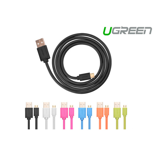 UGREEN Micro USB Male to USB Male cable Gold-Plated - White 1M (10848)