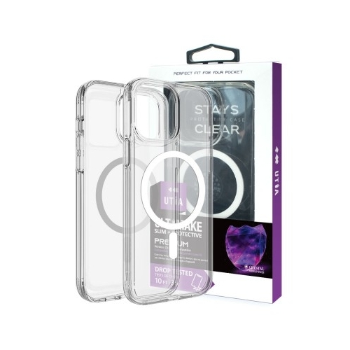 Ultimake Shockproof Transparent Magsafe Cover Case for iPhone 15 Plus (Transparent)