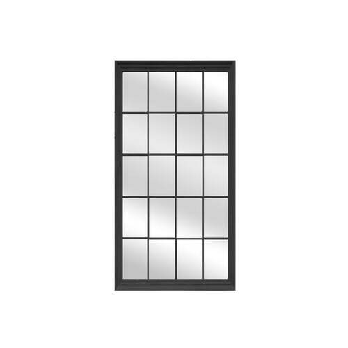 Window Style Mirror - Black Rectangle 100cm x 200cm