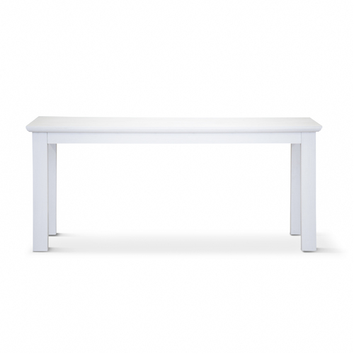 Laelia Dining Table 180cm Solid Acacia Timber Wood Coastal Furniture - White