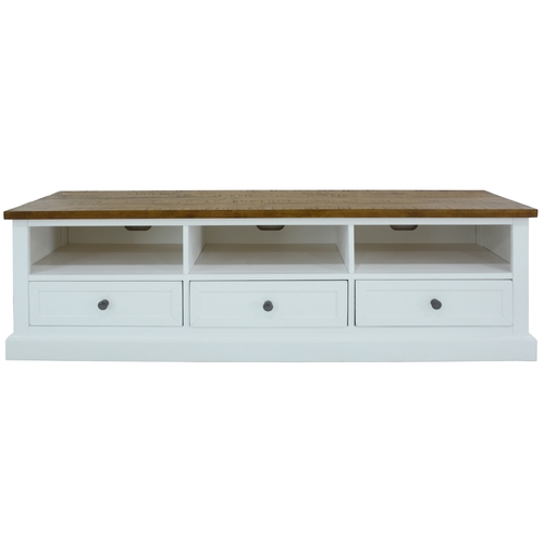 Norah ETU Entertainment TV Unit 180cm 3 Drawer Solid Acacia Timber Wood