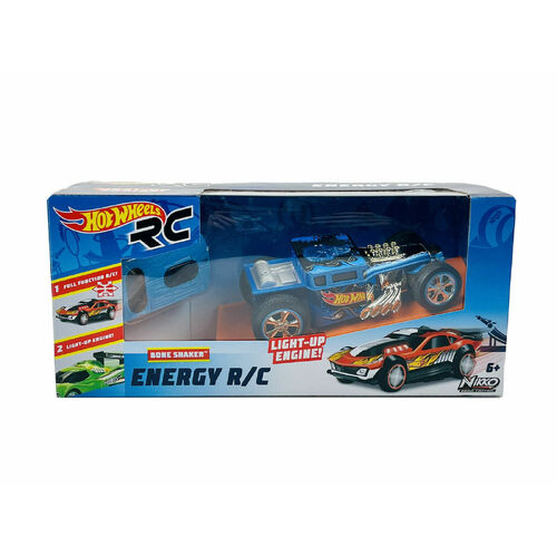 Nikko Hot Wheels Energy R/C Racing Bone Shaker Cars 6+