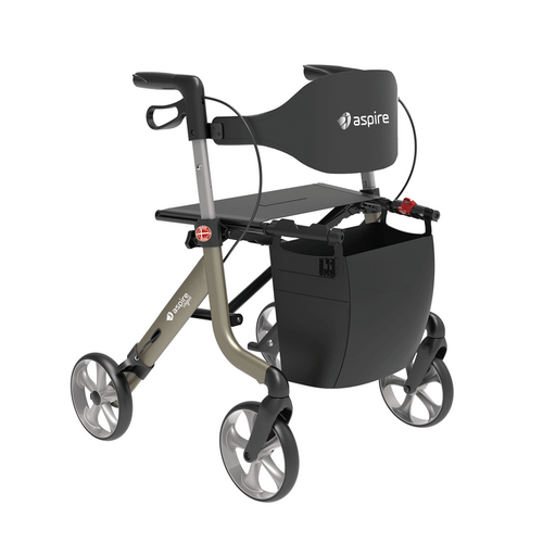 Vogue Super Lightweight 2 Mobility Wheelie Walker - Champagne