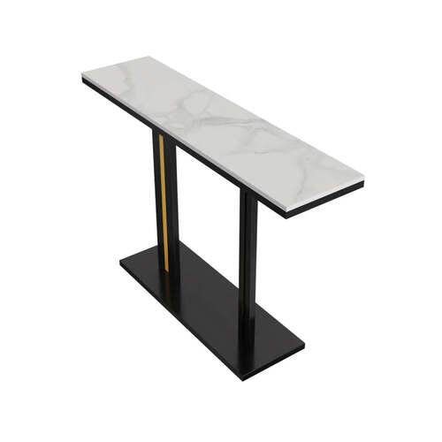 Interior Ave - Pandora Stone Marble Console - Marble & Black