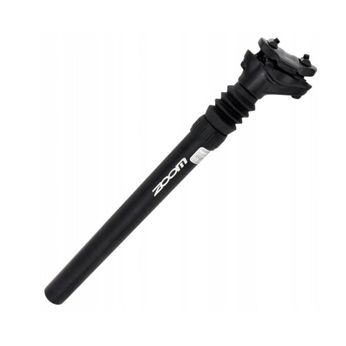 ZOOM Suspension Mountain MTB Road Bike Bicycle Seatpost Seat Shock Absorber Post Black Light Weight Aluminium - 27.2mm