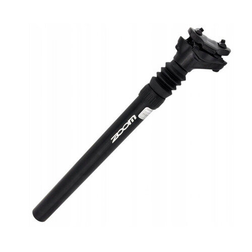 ZOOM Suspension Mountain MTB Road Bike Bicycle Seatpost Seat Shock Absorber Post Black Light Weight Aluminium - 31.6mm