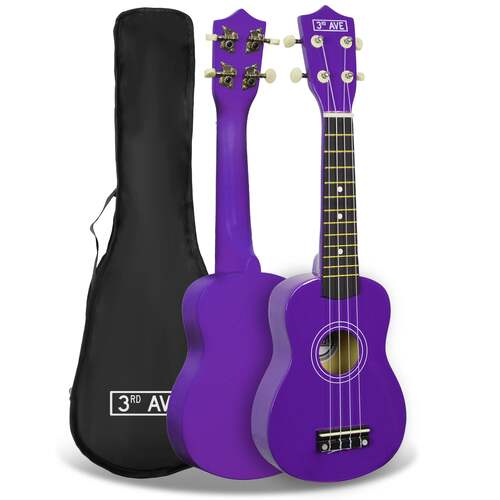 3rd Avenue Soprano Ukulele - Purple