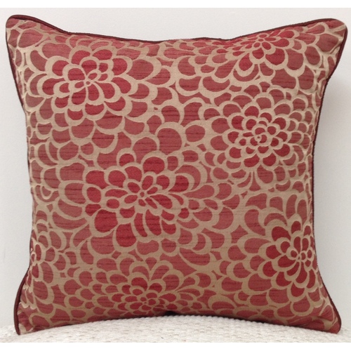 Flower Marone Petal Design Cushion Cover Maroon