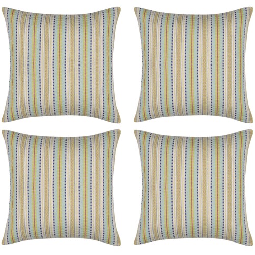 Pack of 4 Finn Yellow Multicoloured Retro Cushion Cover