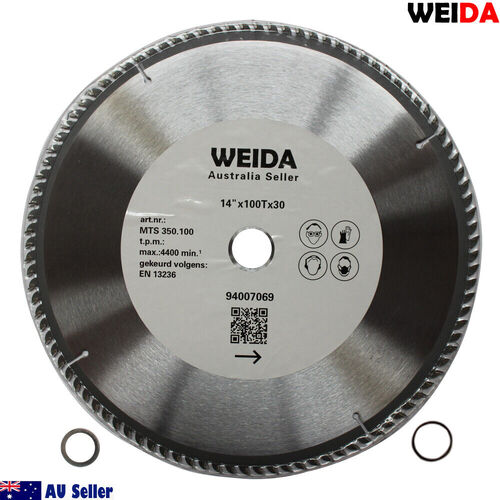 350mm 100T Wood Circular Saw Blade Cutting Disc 14" Bore 30/25.4mm K3.5mm Timber