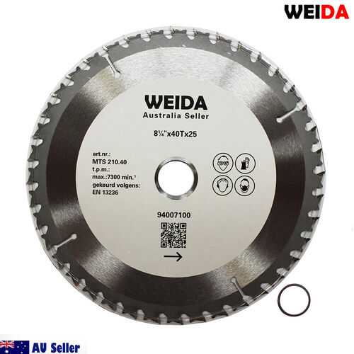 4x 210mm Wood Circular Saw Blade Cutting Disc 8-1/4" 40T Bore 25/22.23mm K 1.8mm