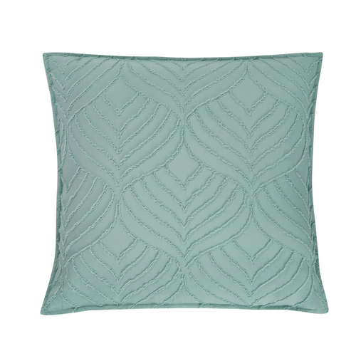 TUFTED MICROFIBRE SUPER SOFT EUROPEAN PILLOWCASE-SAGE GREEN