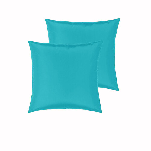 PepperMIll Satin European Pillowcases ( Pair ) AQUA