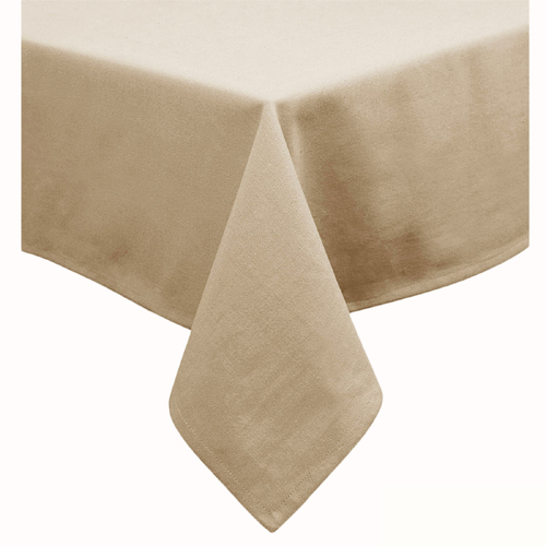 Hoydu Cotton Blend Table Cloth 180cm x 310cm  - WARM SAND