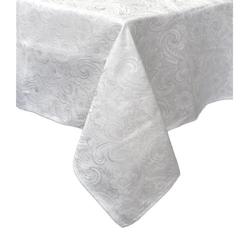 Salonika Blossom Tablecloth White 180 x 270 cm