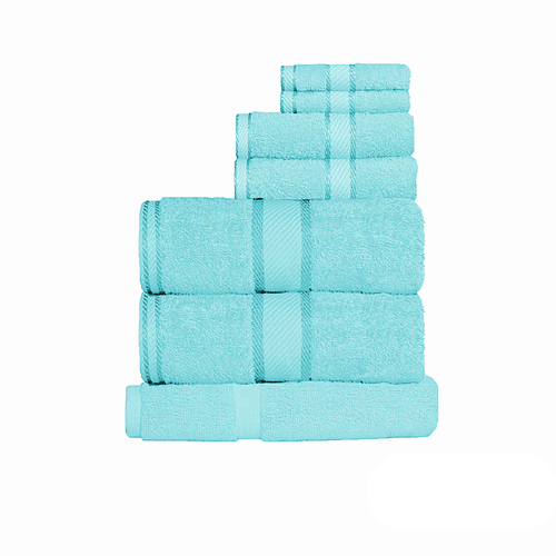 Kingtex 550gsm Cotton 7 Pce Towel Set Turquoise