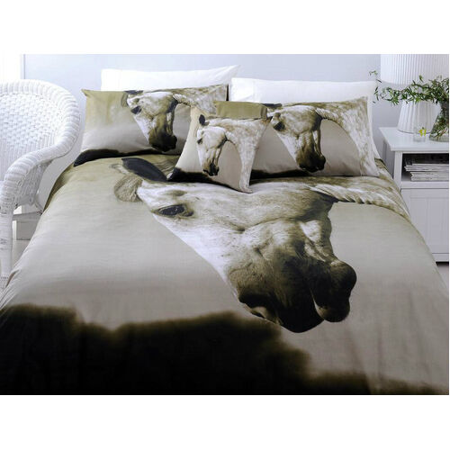 Just Home Dapple Horse Quilt Cover Set KING