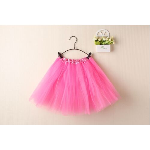 New Adults Tulle Tutu Skirt Dressup Party Costume Ballet Womens Girls Dance Wear, Pink, Kids