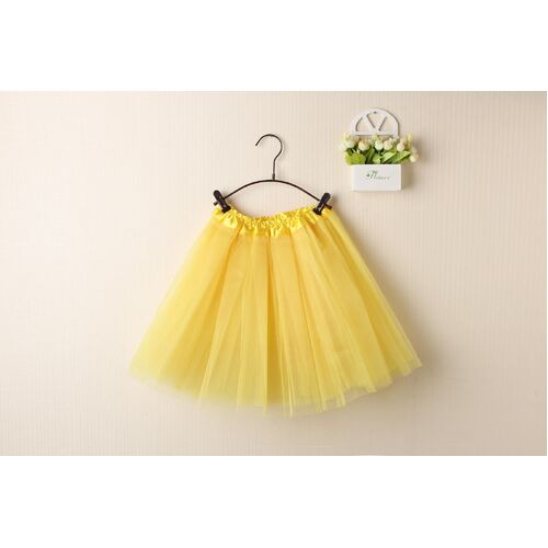 New Adults Tulle Tutu Skirt Dressup Party Costume Ballet Womens Girls Dance Wear, Yellow, Adults