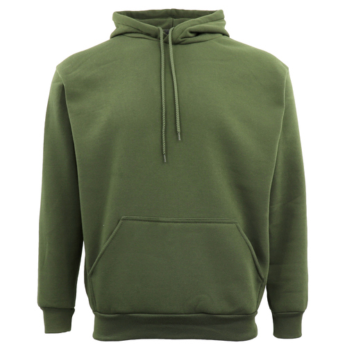 Adult Unisex Men's Basic Plain Hoodie Pullover Sweater Sweatshirt Jumper XS-8XL, Olive, M