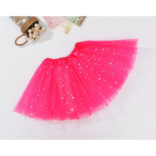 Sequin Tulle Tutu Skirt Ballet Kids Princess Dressup Party Baby Girls Dance Wear, Rose, Adults