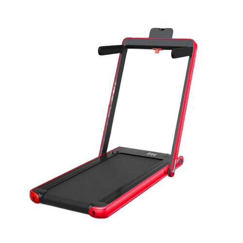 JMQ FITNESS A4003D 0.75HP Diamond Pattern Remote Control Electric Home Treadmill - Red