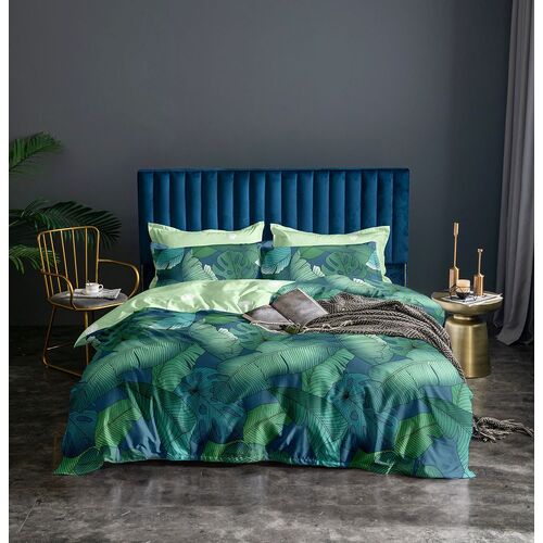 Kalena Leaves Quilt Cover Set - King Size