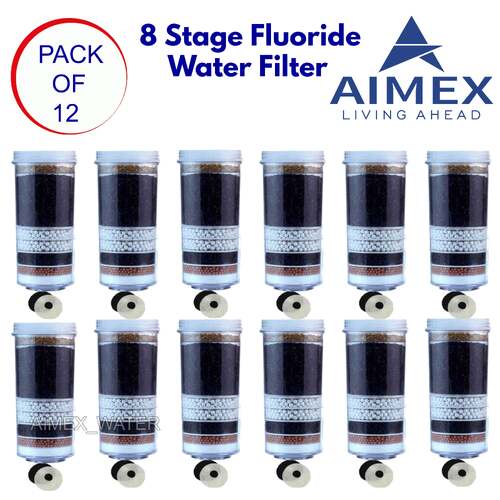 Aimex 8 Stage Water Fluoride Filter Cartridges x 12