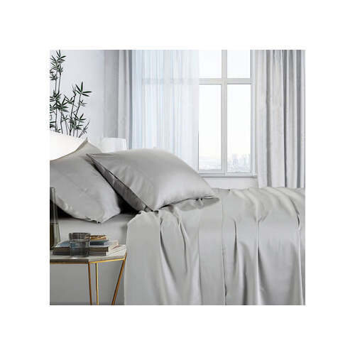 1000tc bamboo cotton sheet set mega king silver