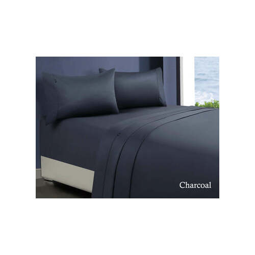 1000tc egyptian cotton sheet set 1 mega king charcoal