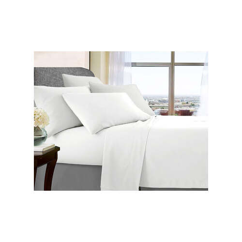 ultra soft microfibre sheet set queen white