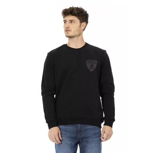 Logo-print Crewneck Sweatshirt with Ribbed Cuffs and Rear Lettering XL Men