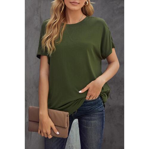 Azura Exchange Solid Color Short Sleeve Tee - S