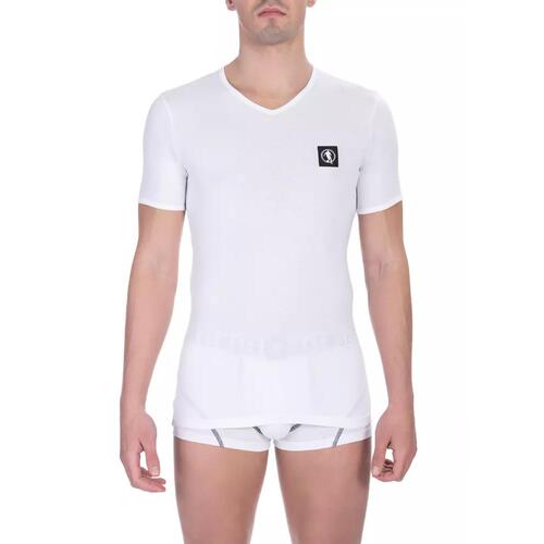 V-neck T-shirt in Soft Cotton Fabric L Men