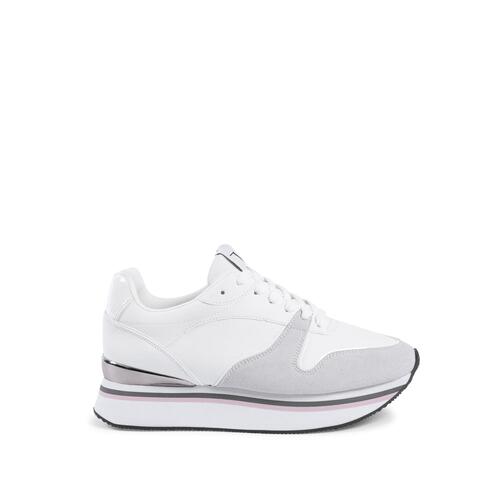 Synthetic Leather Rubber Sole Sneaker - 40 EU