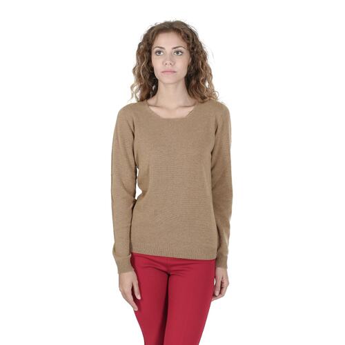 Cashmere Womens Square Neck Sweater - Premium Quality - S