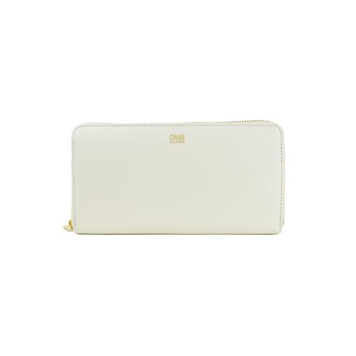 Cavalli Class White Purse with Zipped Closure One Size Women